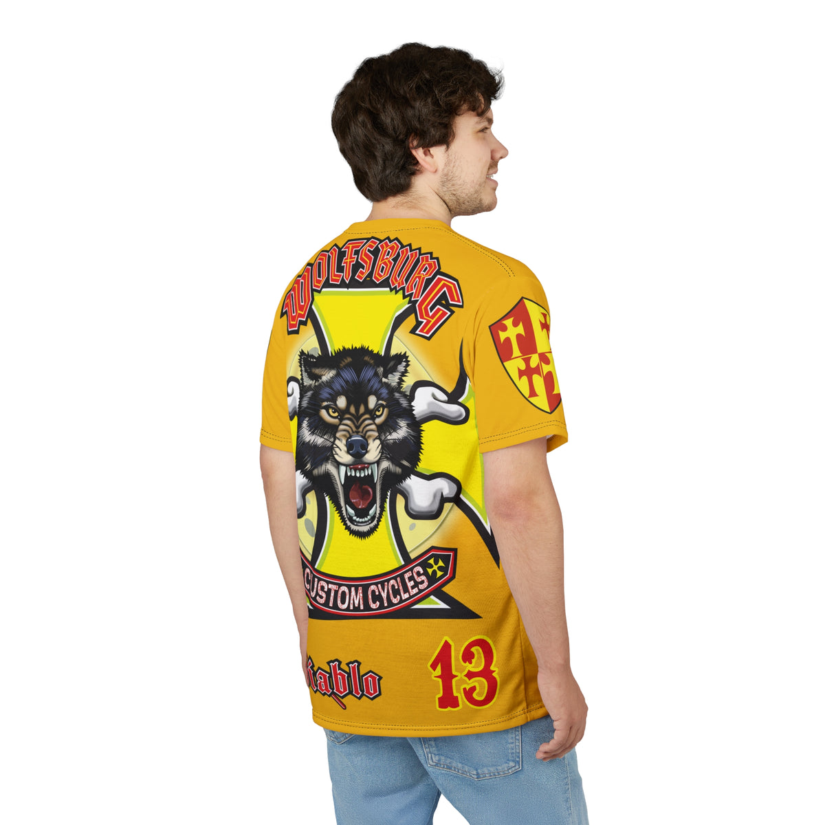 Wolfsburg Custom Cycles HiViz High Comfort Motorcycle Riders Super Tee