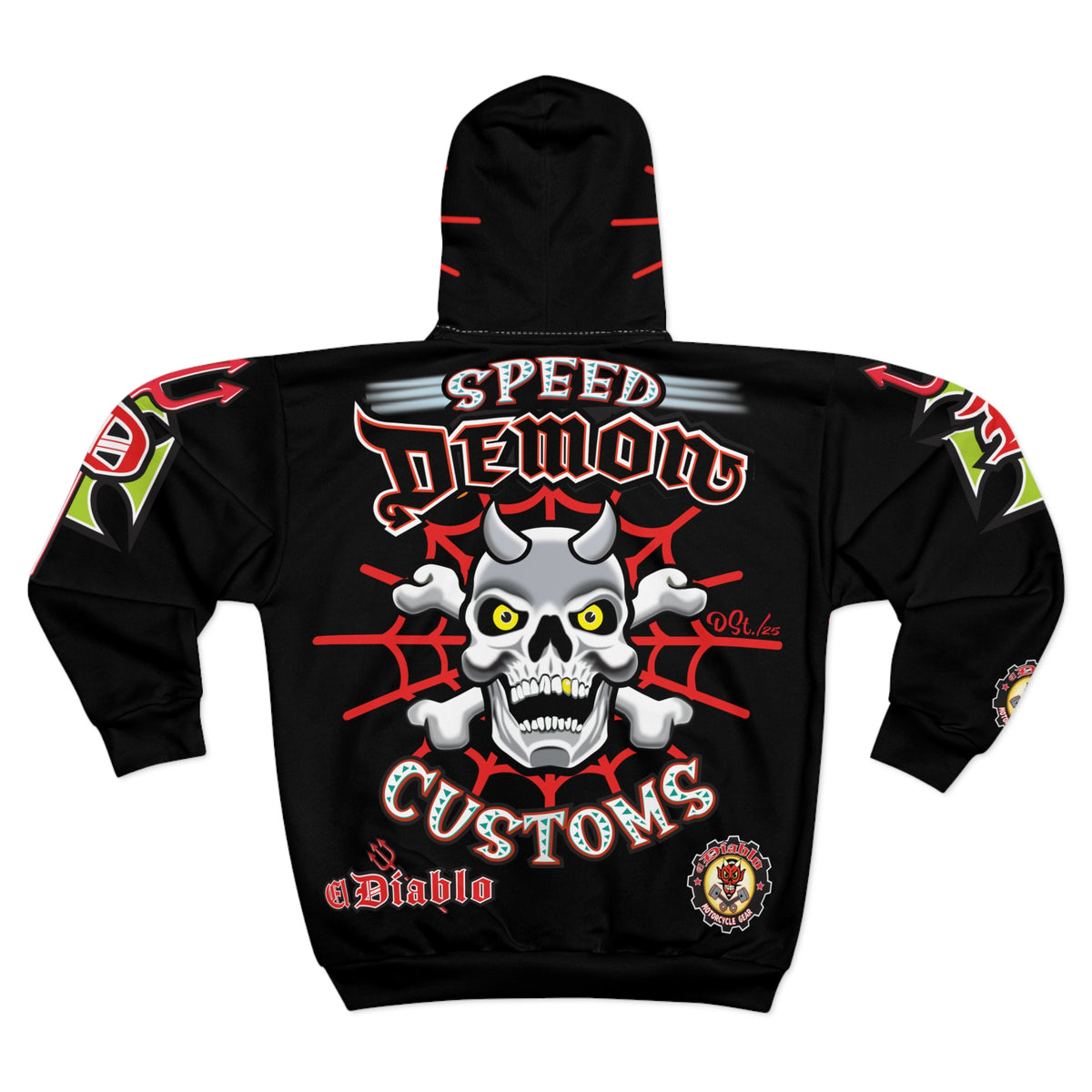 HoodZ Speed Demon Customs HiViZ Unisex Zip Hoodie