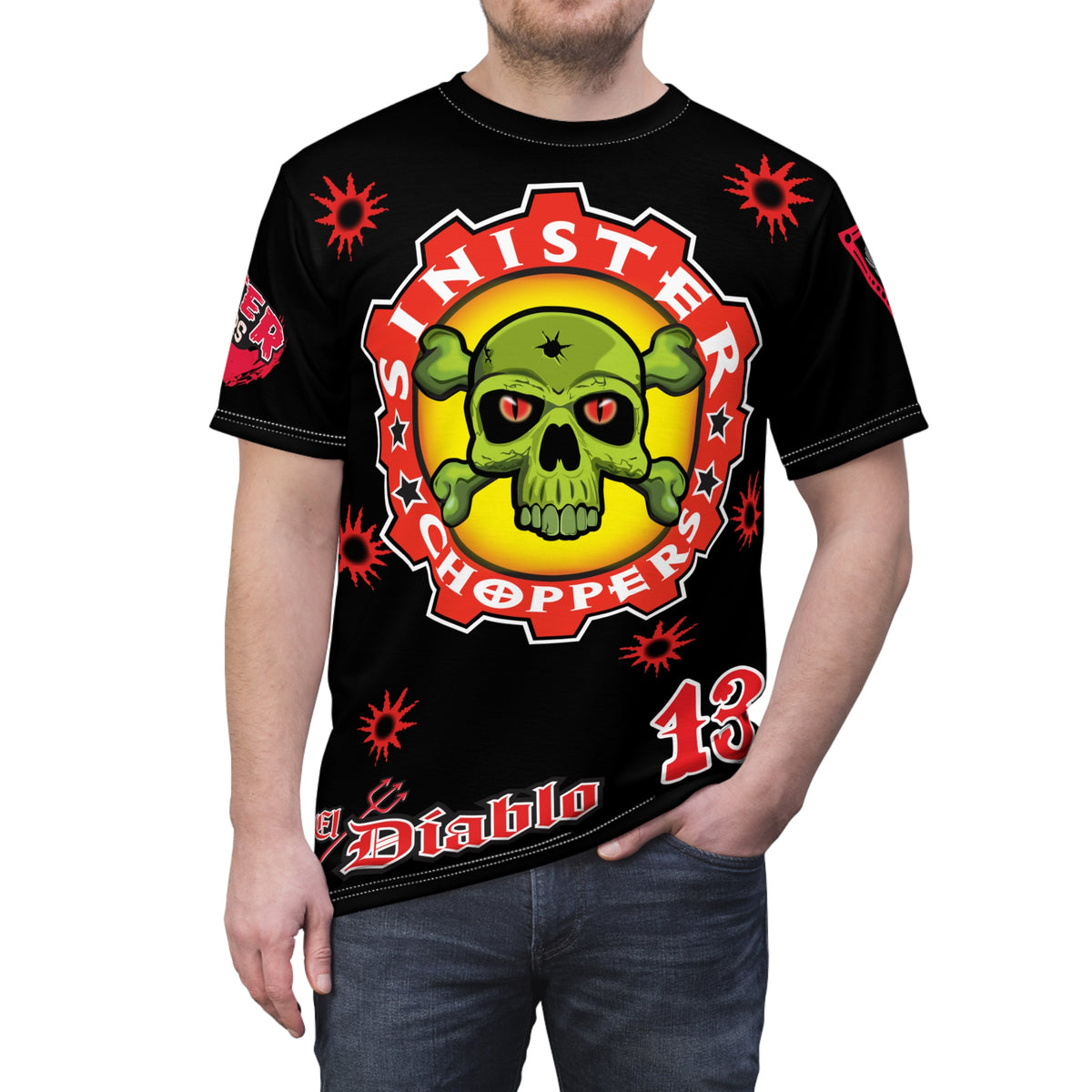 Sinister Choppers HiViz Bad Attitude Super Tee