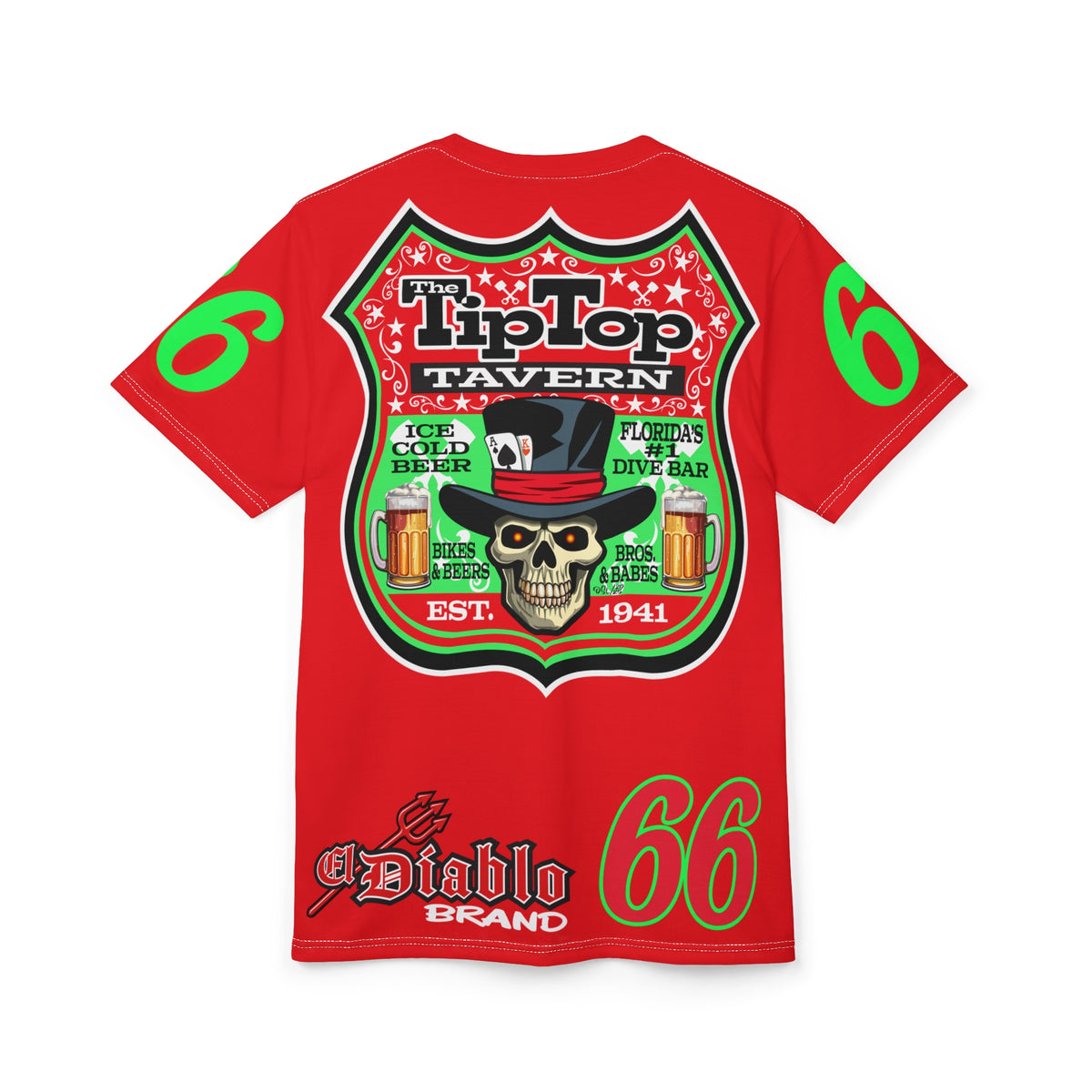 Tip Top Tavern Dive Bar Super Tee - America's Best Dive Bar - Bikes Beers Babes & Bros. -Remembering Jesse Biker Bar Tee