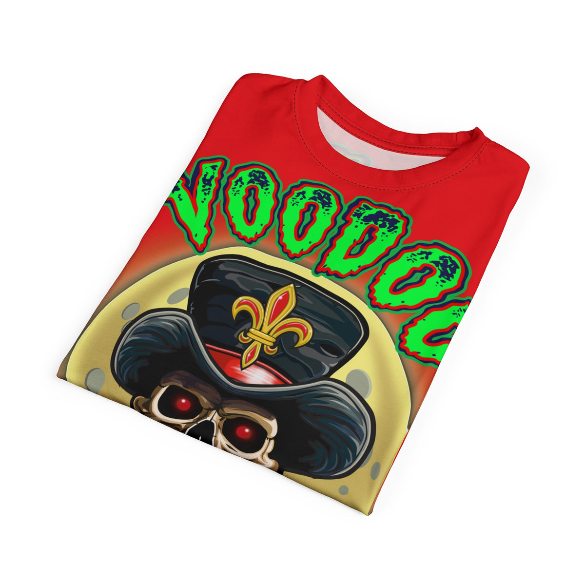 Voodoo Custom Motorcycles HiViz Super Tee, Unique XL Graphics, Custom HiViz Apparel