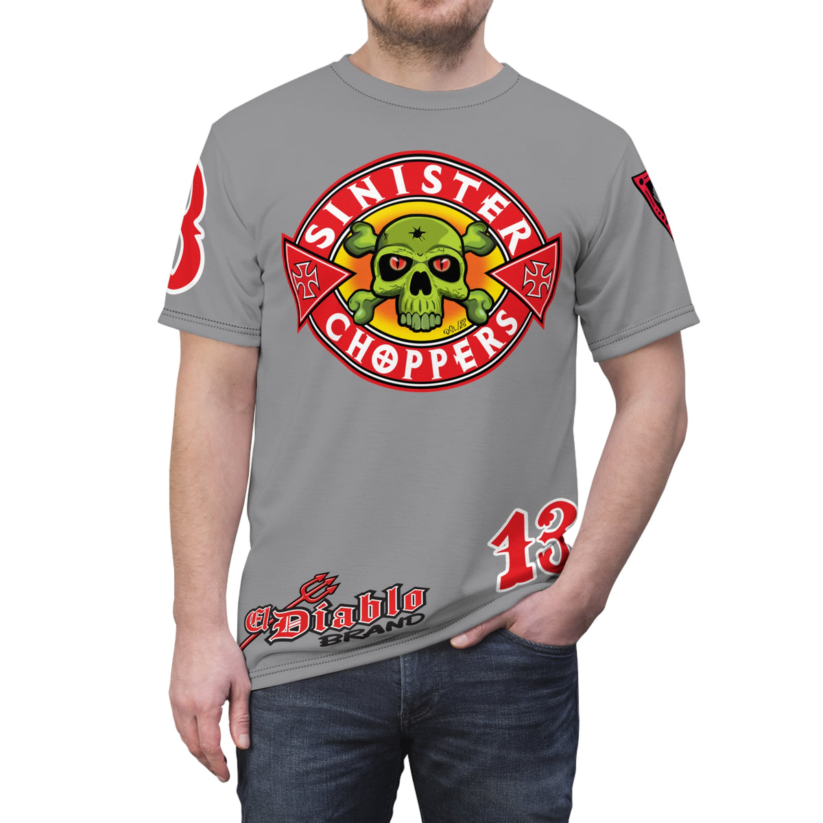 SRT Sinister Choppers  Super Tee - Clean, Beautiful, Design - Outrageous Biker Gear