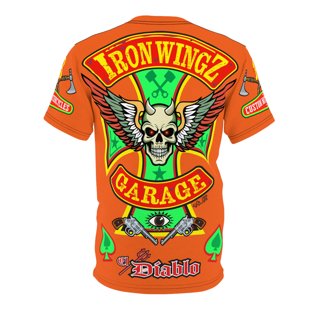 Iron WingZ Customs HiViz High Performance Motorcycle Riding Super Tee