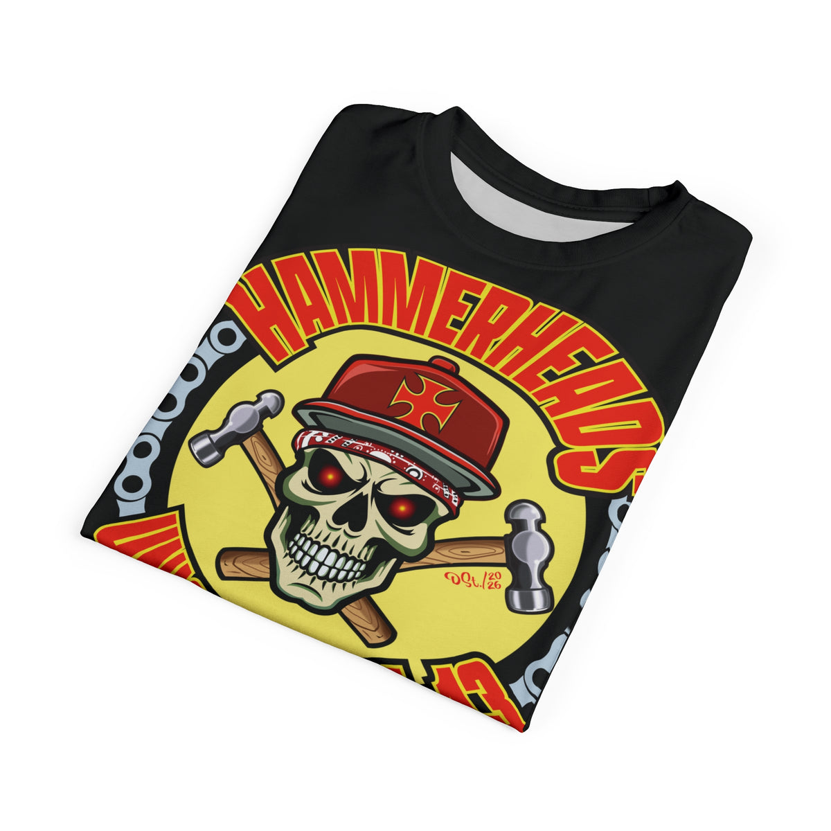 Hammerheads Union Local 13  -  Custom Motorcycle Riding Super Tee - Super Comfort and Fit
