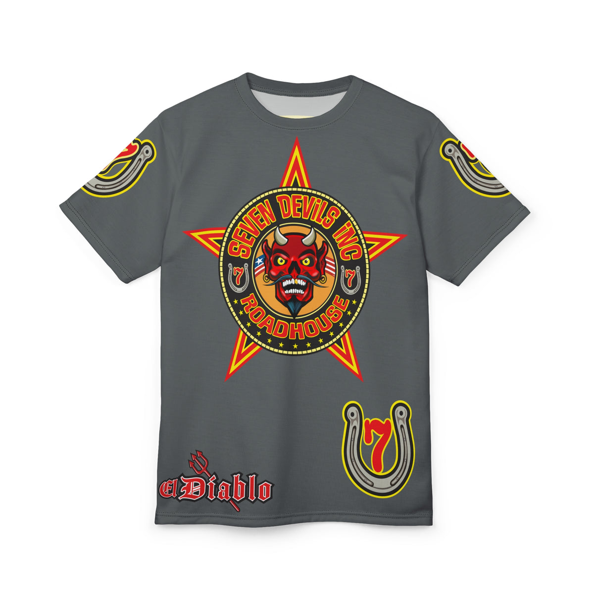 Seven Devils Inc. Roadhouse Graphic Tee - Motorcycle Custom Riding Super Tee