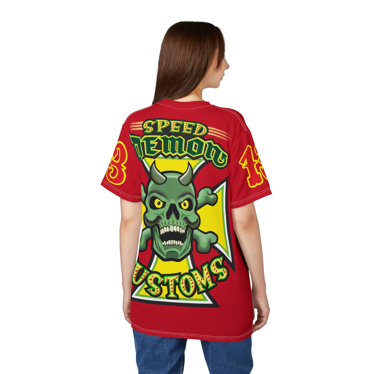 Speed Demon HiViz Unisex Cut & Sew Tee (AOP)