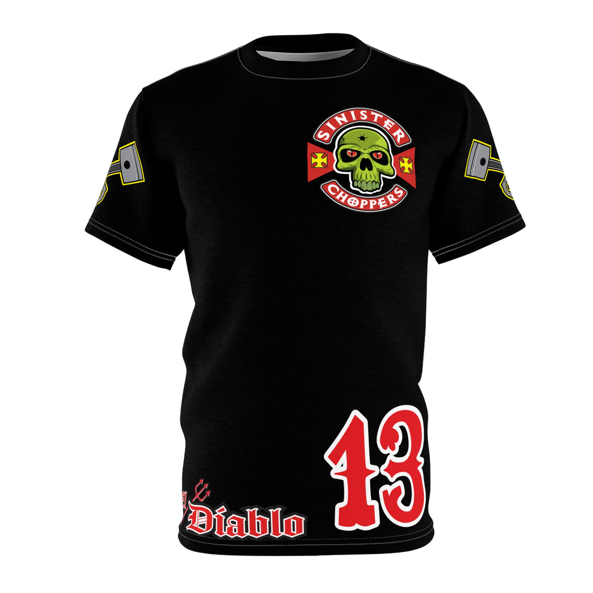 Sinister Choppers HiViz Super Cool Performance Riding Tee Shirt