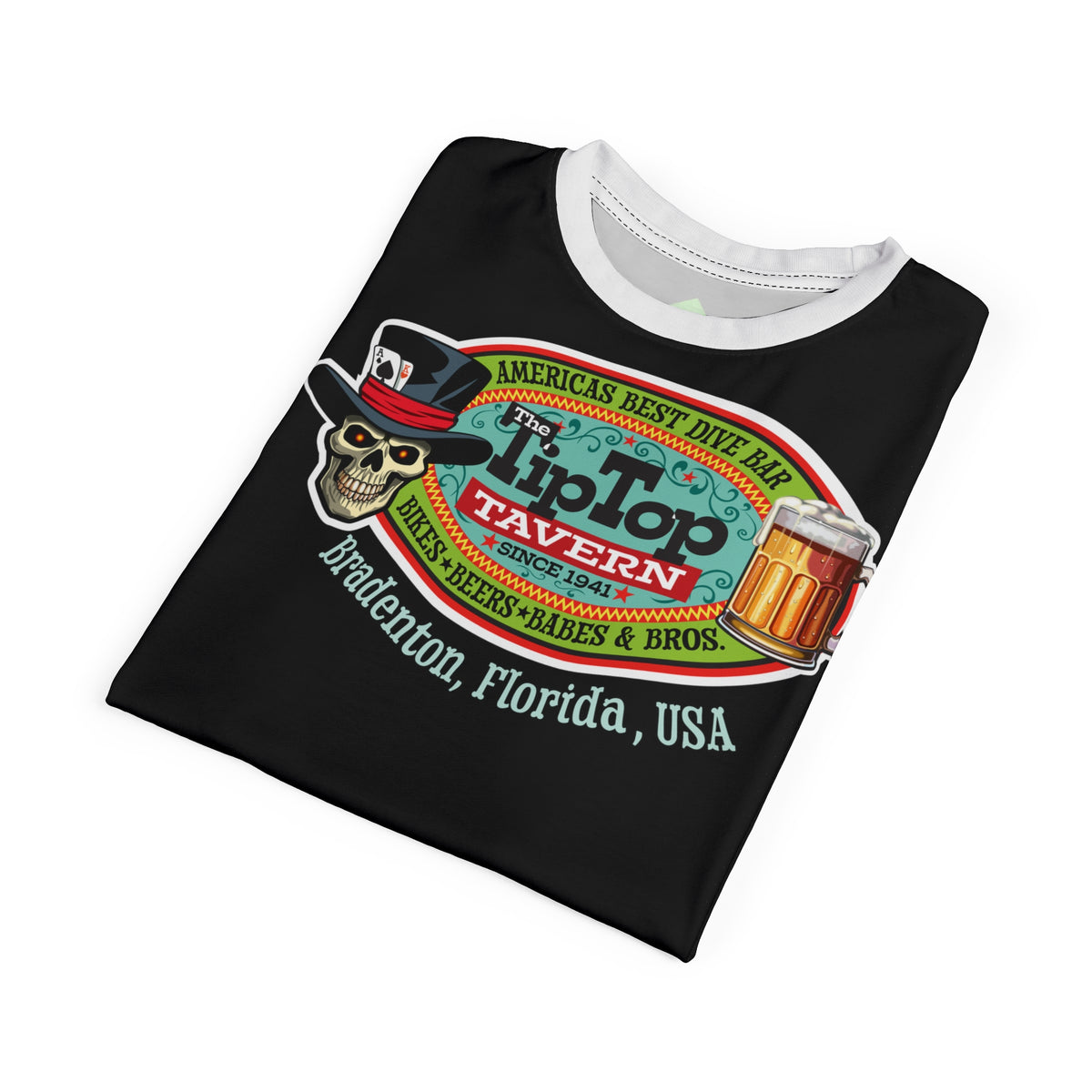 Tip Top Tavern Ace of Spades Super Tee - America's Best Dive Bar - Bikes Beers Babes & Bros.