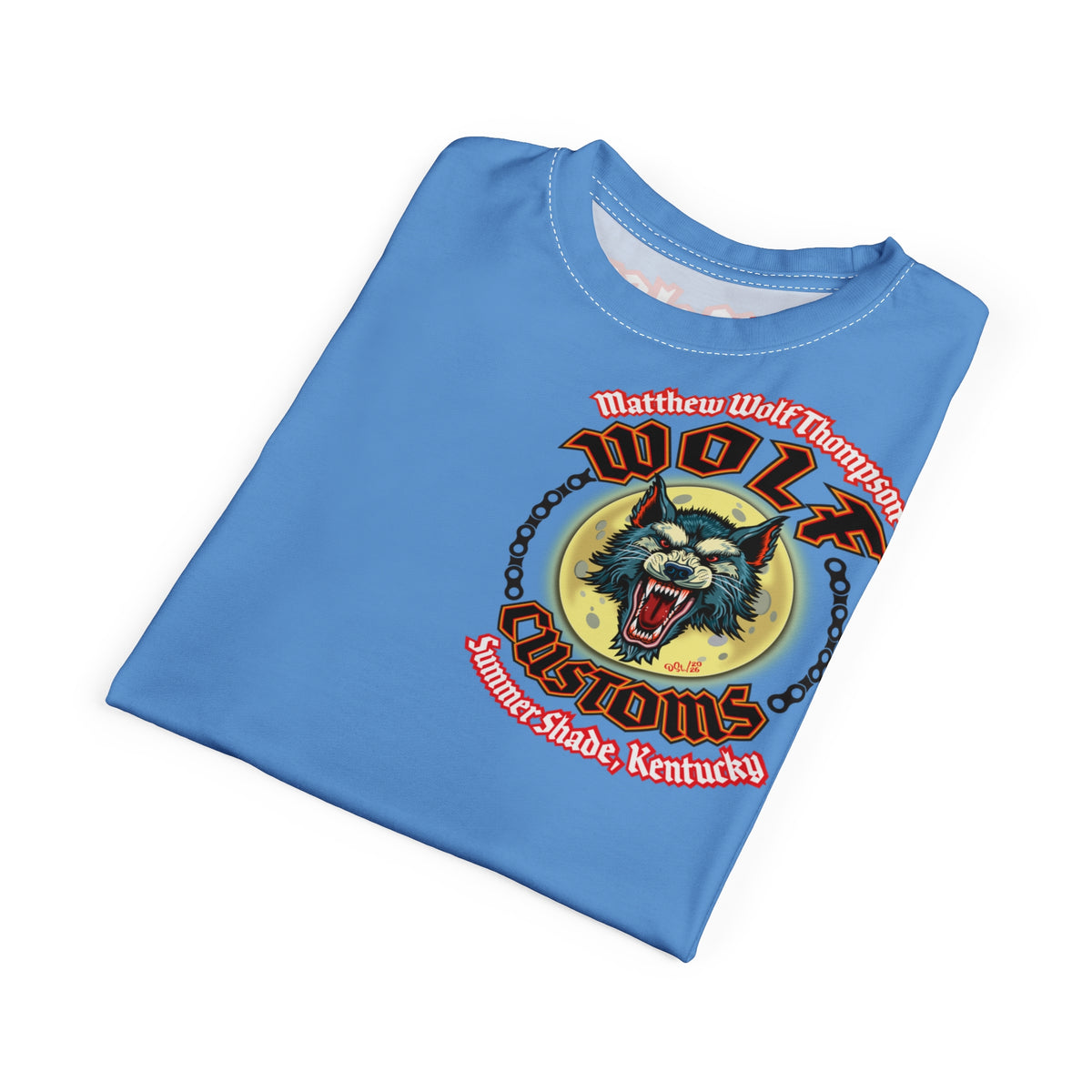 SRT MWT Wolf Customs Motorcycle Super Riding Tee — Viciously Cool High Performance Motorcycle Riding Shirt