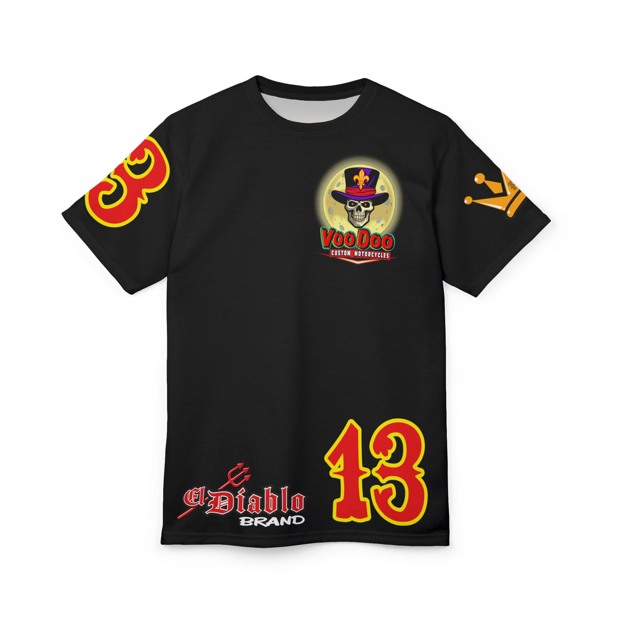 SRT VooDoo Custom Motorcycles Graphic Biker Tee - The Ultimate Riding Gear