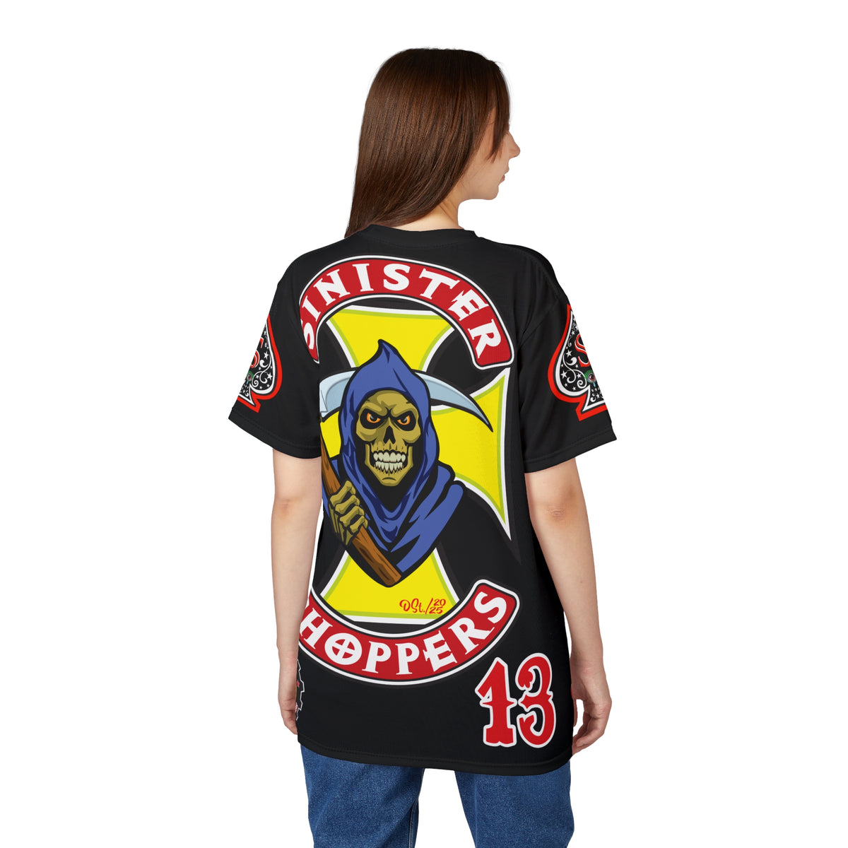 Sinister Choppers HiViz Custom Motorcycles- Reaper Super Tee - High Performance Riding Wear