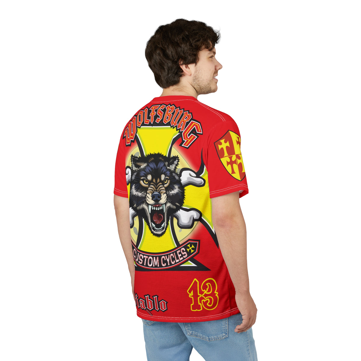 Wolfsburg Custom Cycles HiViz High Comfort Motorcycle Riders Super Tee