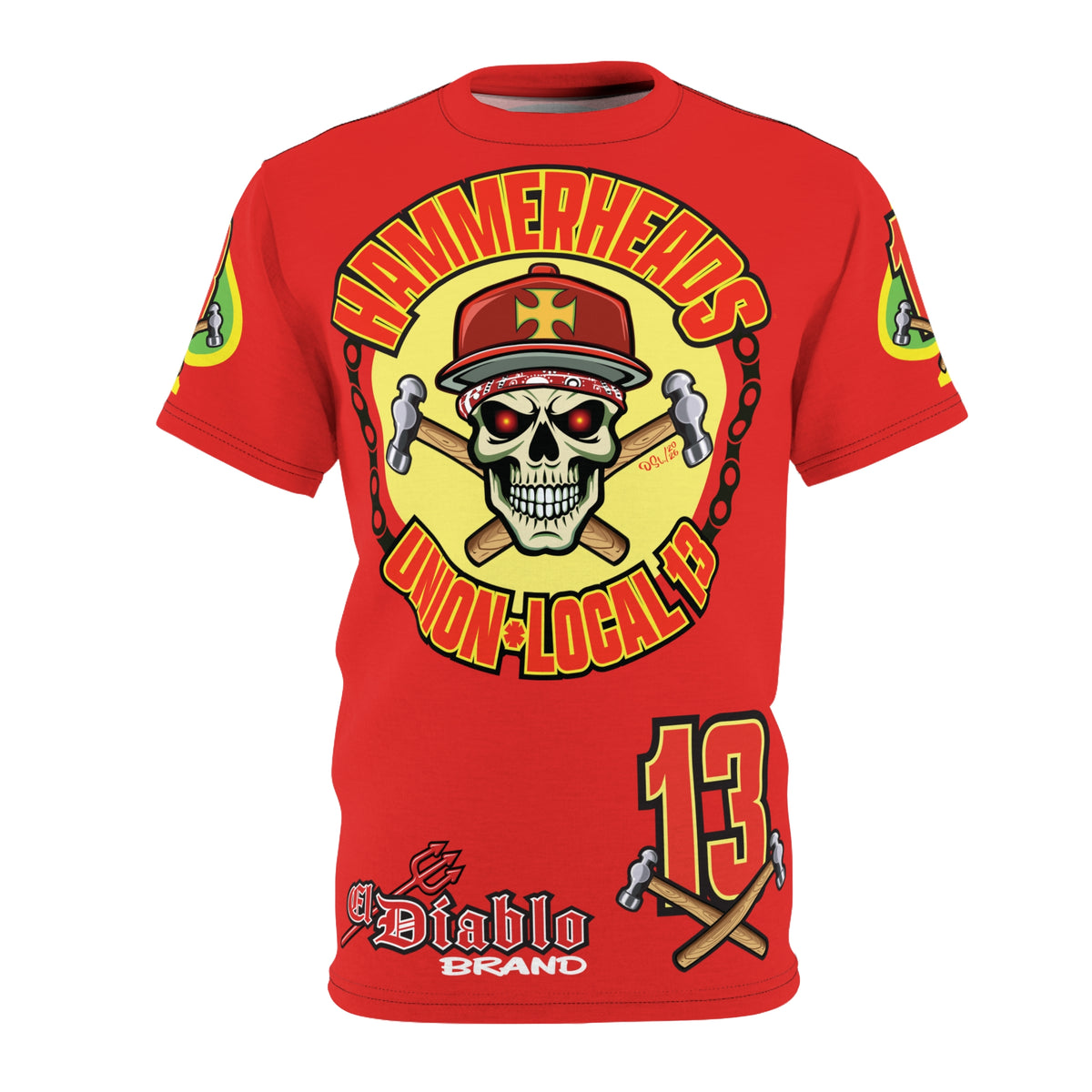 Hammerheads Union Local 13 FAFO -  Custom Motorcycle Riding Tee Shirt _ Super Comfort and Fit