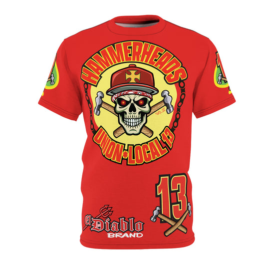 Hammerheads Union Local 13 FAFO -  Custom Motorcycle Riding Tee Shirt _ Super Comfort and Fit