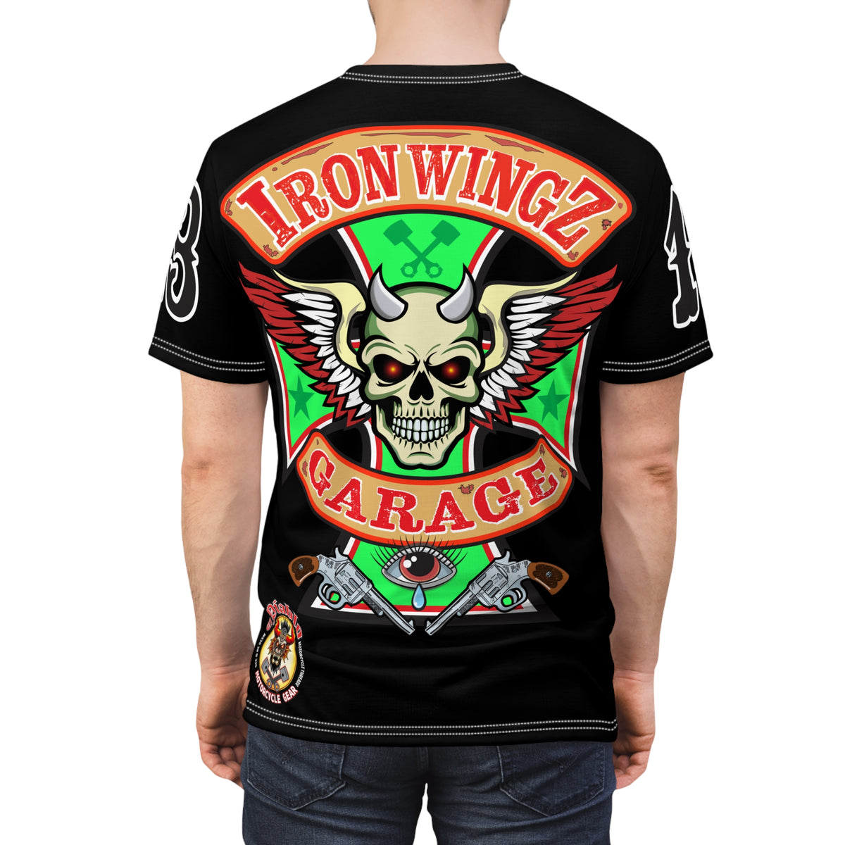 Iron Wingz Garage Spectacular Riding Tee for Harley Riders