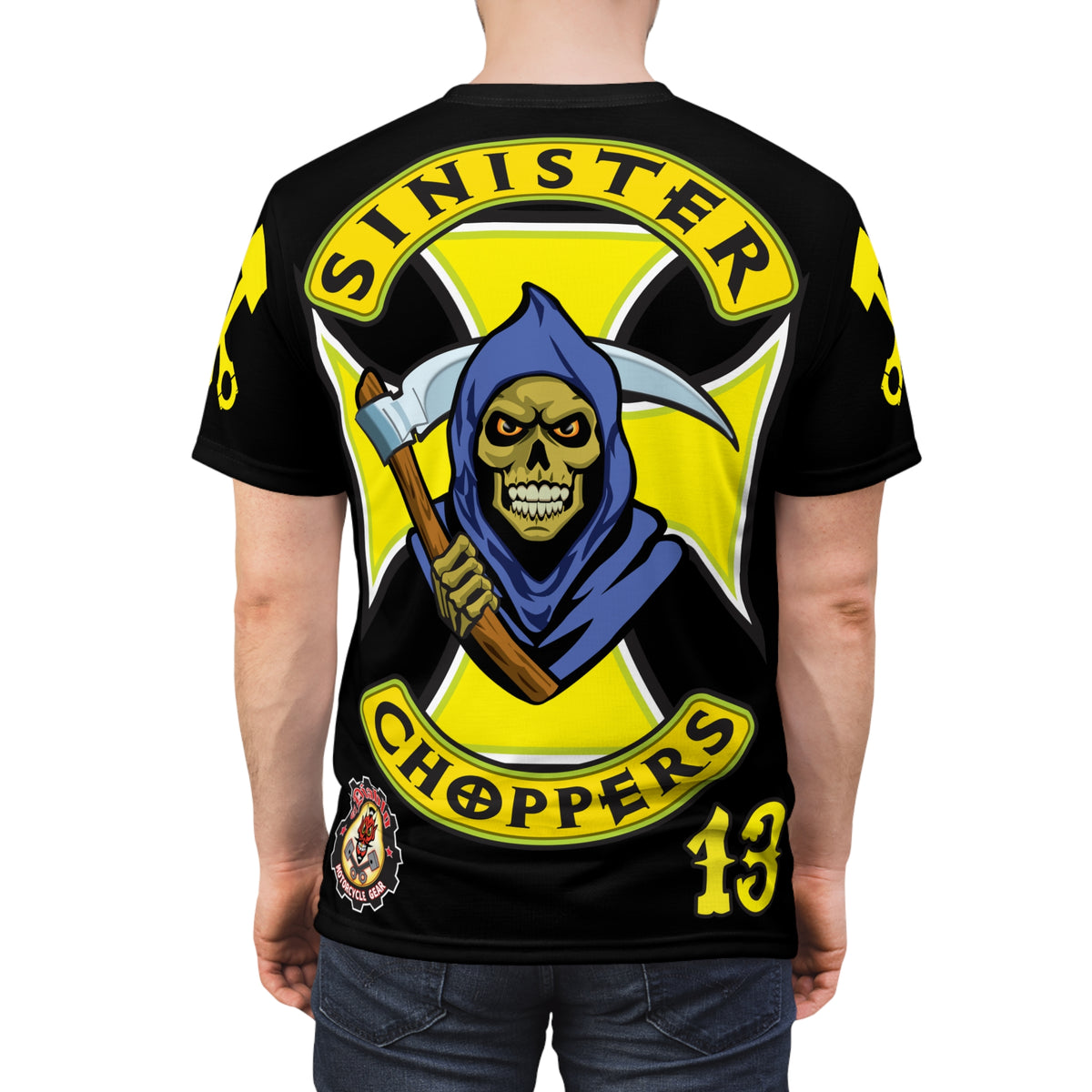 Sinister Choppers HiViz Custom Motorcycles Reaper Super Tee - High Performance Riding Wear