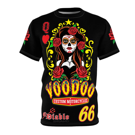 Voodoo Custom Motorcycles Tee —  Queen of Hearts Super Tee
