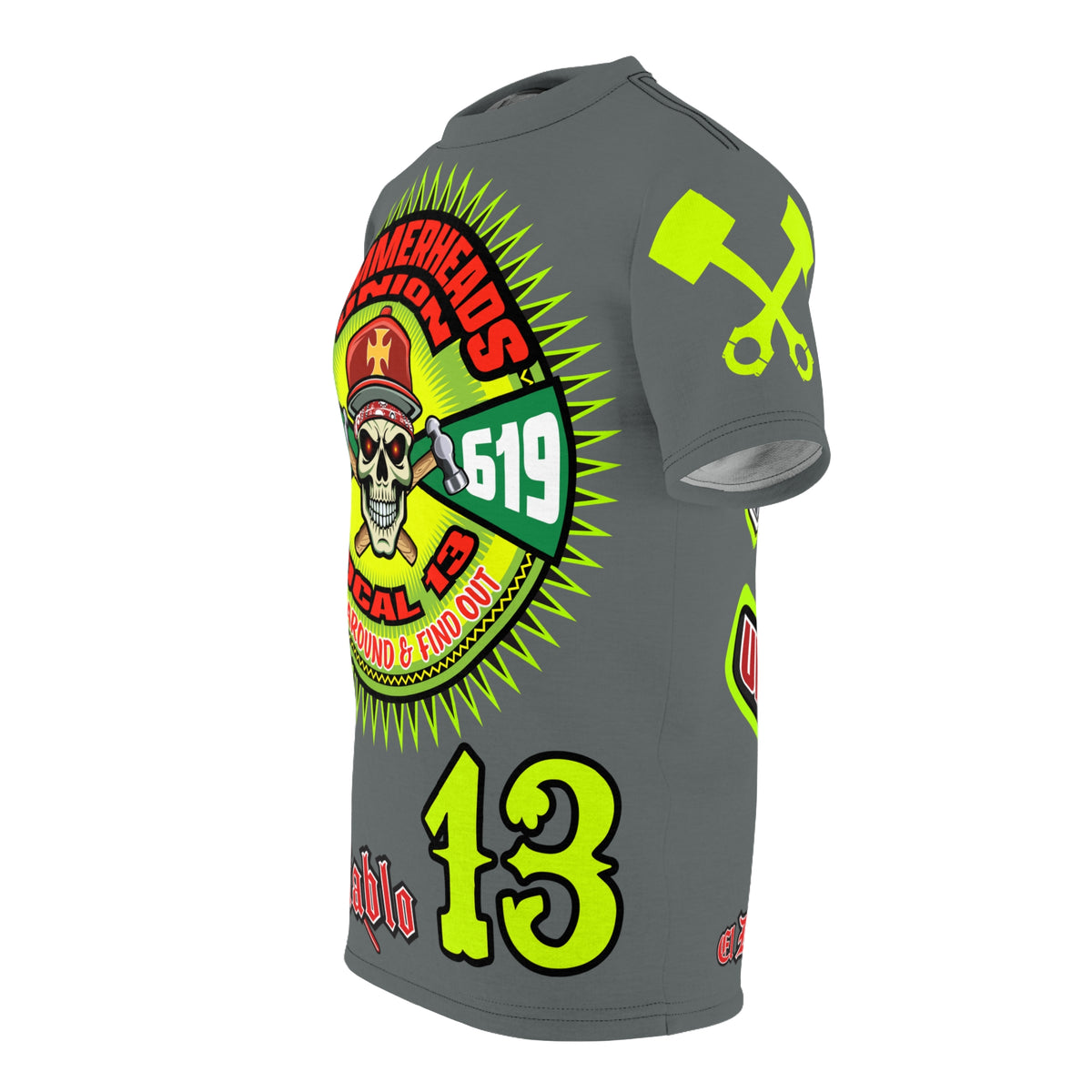 Hammerheads Union Local 13 - Custom Motorcycle Riding Tee Shirt _ Super Comfort and Fit