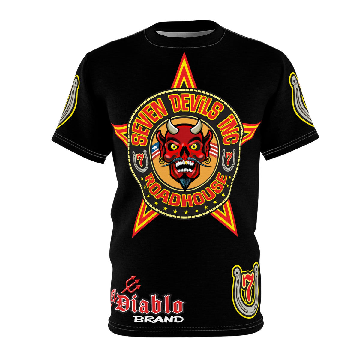Seven Devils Inc. Roadhouse Graphic Tee - Motorcycle Custom Riding Super Tee