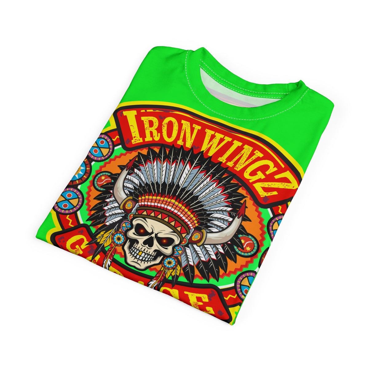 Very Special Iron Wingz Garage HiViZ  Lumina Motorcycle Rider Super Tee