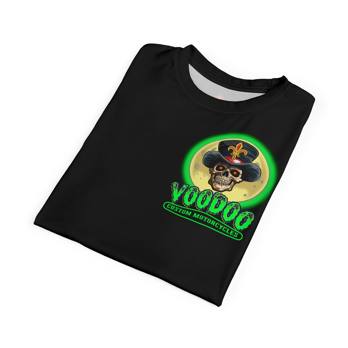 VooDoo Customs Skull & Fleur-de-Lis Unisex Graphic Tee