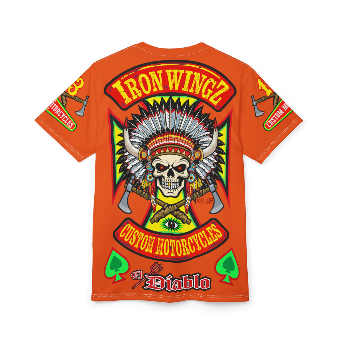 Iron WingZ Customs HiViz High Performance Motorcycle Riding Super Tee