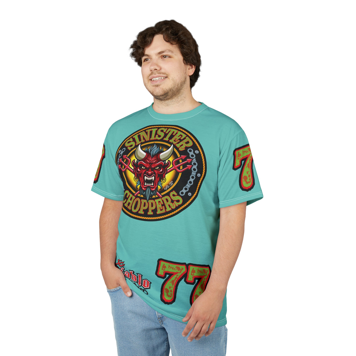 Sinister Choppers BLACKHAWK MIAMI SPECIAL SUPER T— Ride Cool, Look Cool in our Best Super Tee