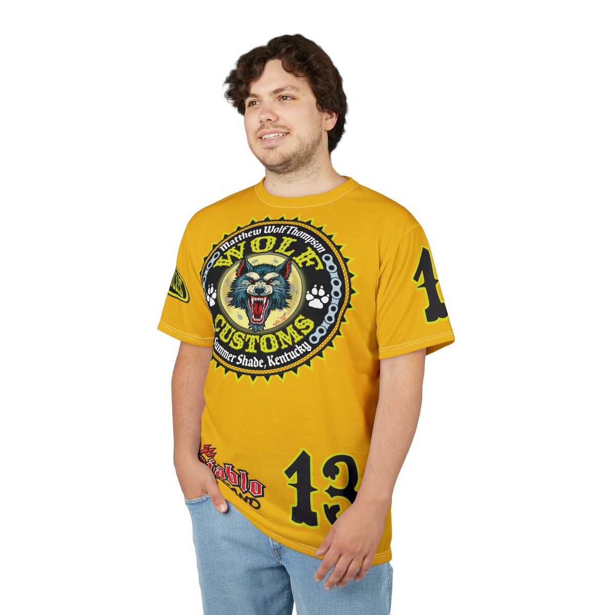 MWT Wolf Customs '66 Graphic Super  Tee — Retro Motorcycle Club Shirt The Best Biker Riding Tee EVER !!!