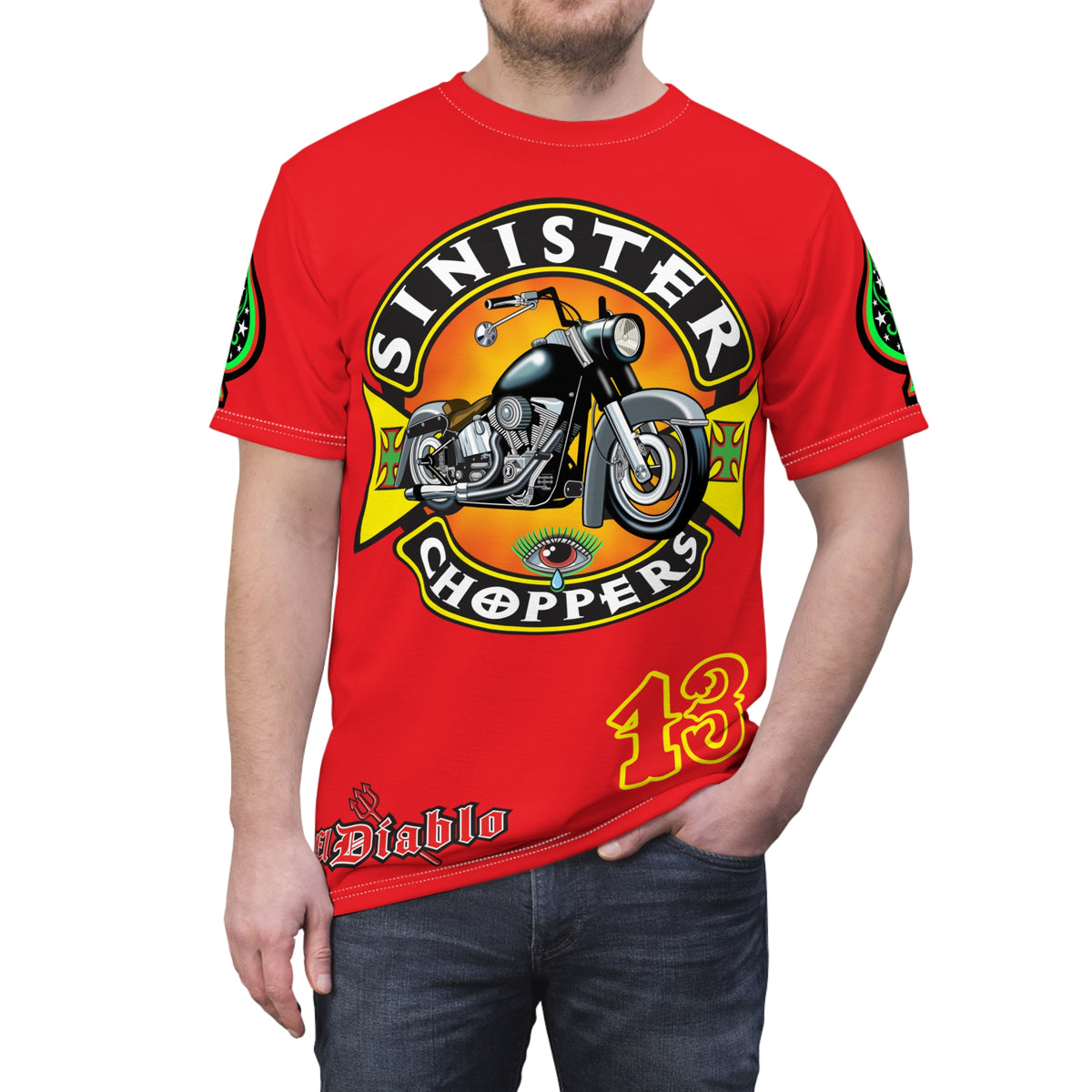 Sinister Choppers HiViz High Comfort Motorcycle Riders Super Tee