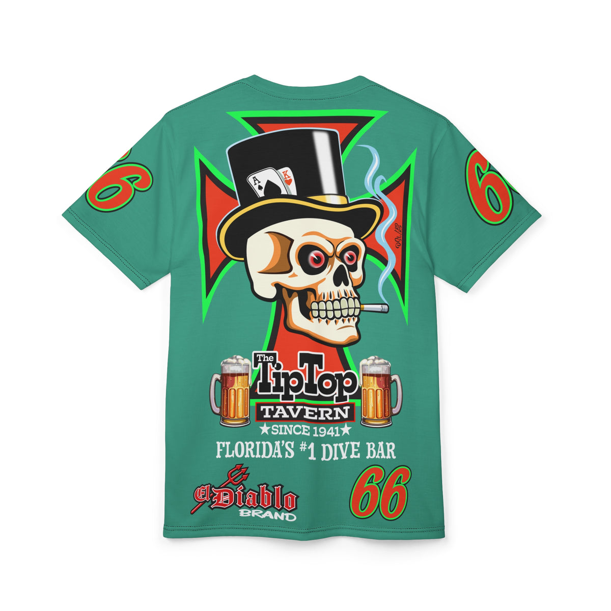 SRT Tip Top Tavern Dive Bar Super Riding Tee - America's Best Dive Bar, Bikes Beers Babes & Bros. - Biker Bar Tee