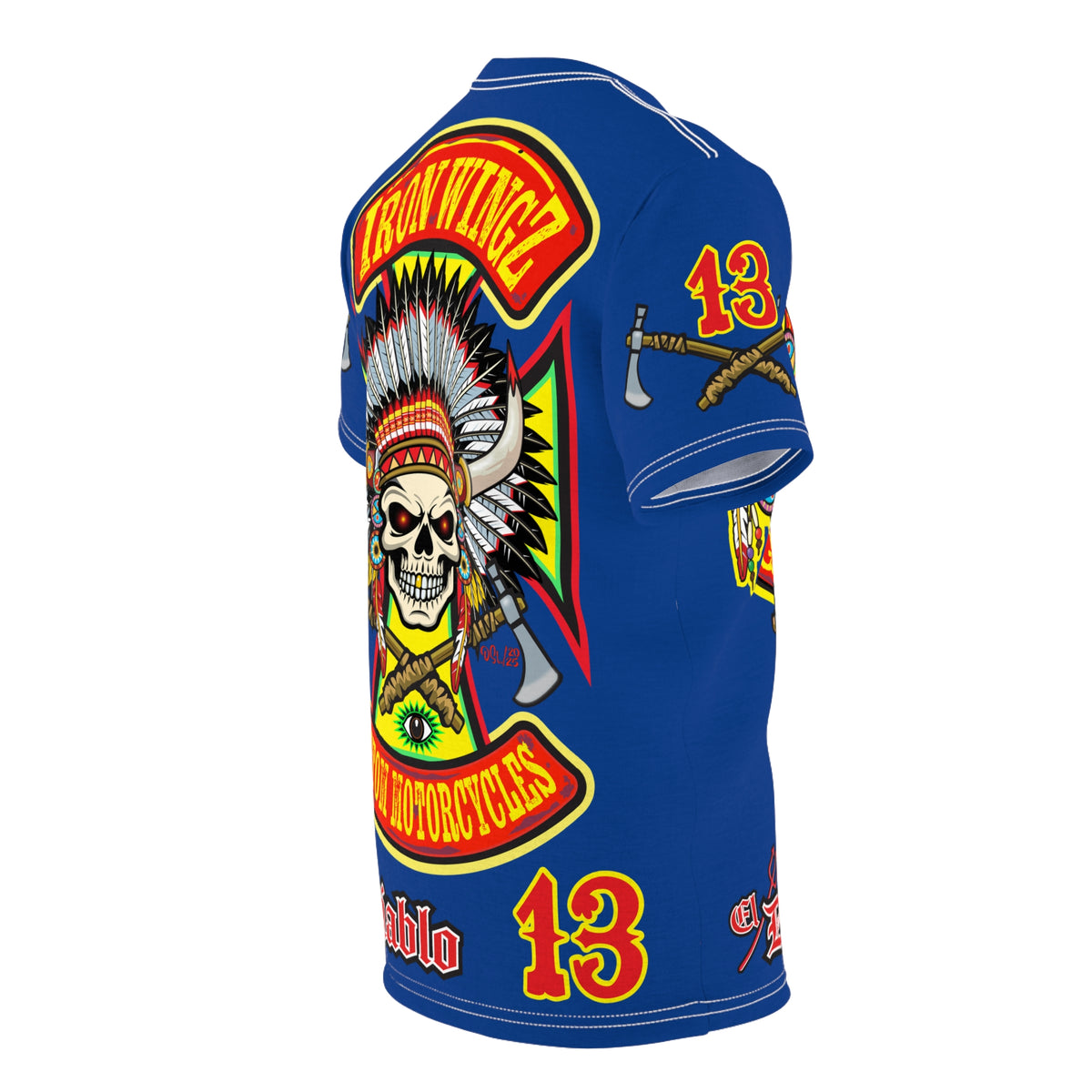 Iron Wingz Garage HiViZ Motorcycle Rider Super Tee
