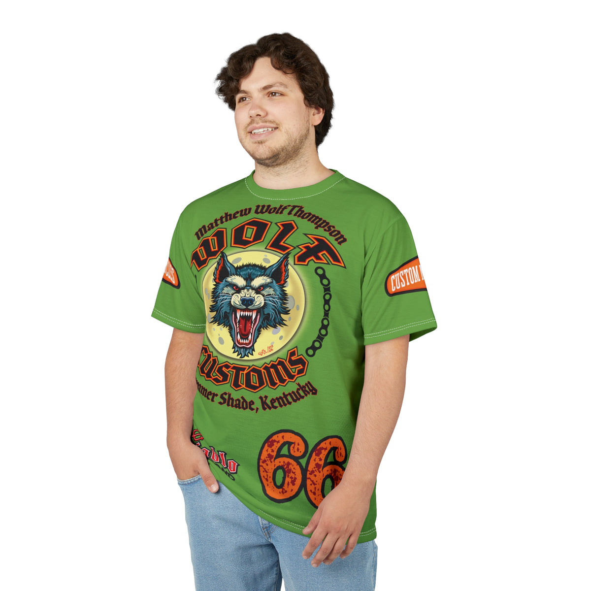 MWT Wolf Custom Motorcycles Super Tee — Viciously Cool High Performance Motorcycle Riding Shirt