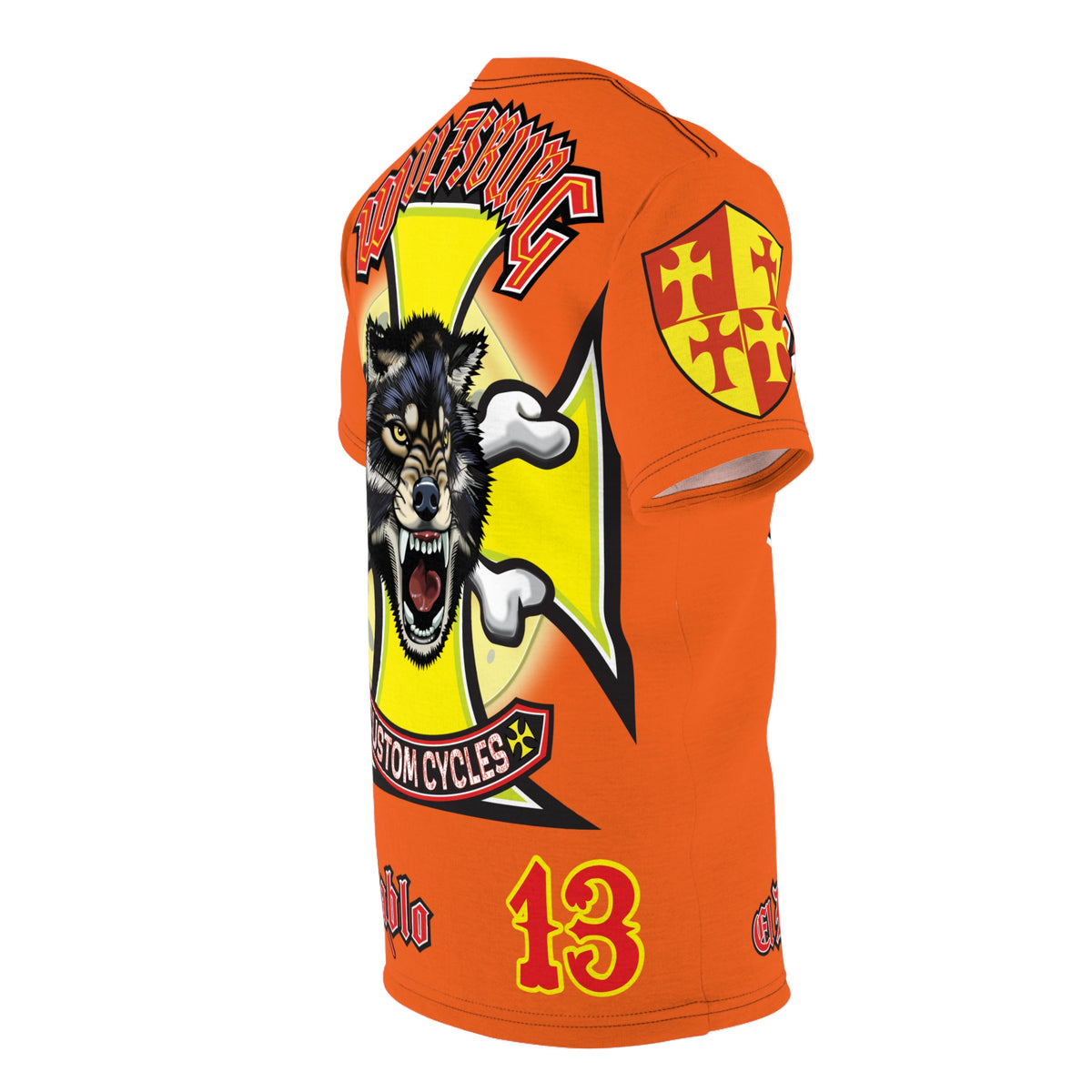 Wolfsburg Custom Cycles HiViz High Comfort Motorcycle Riders Super Tee