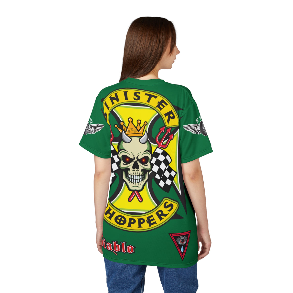 Sinister Choppers HiViz Super Tee - Custom Designed Motorcycle Riding Gear