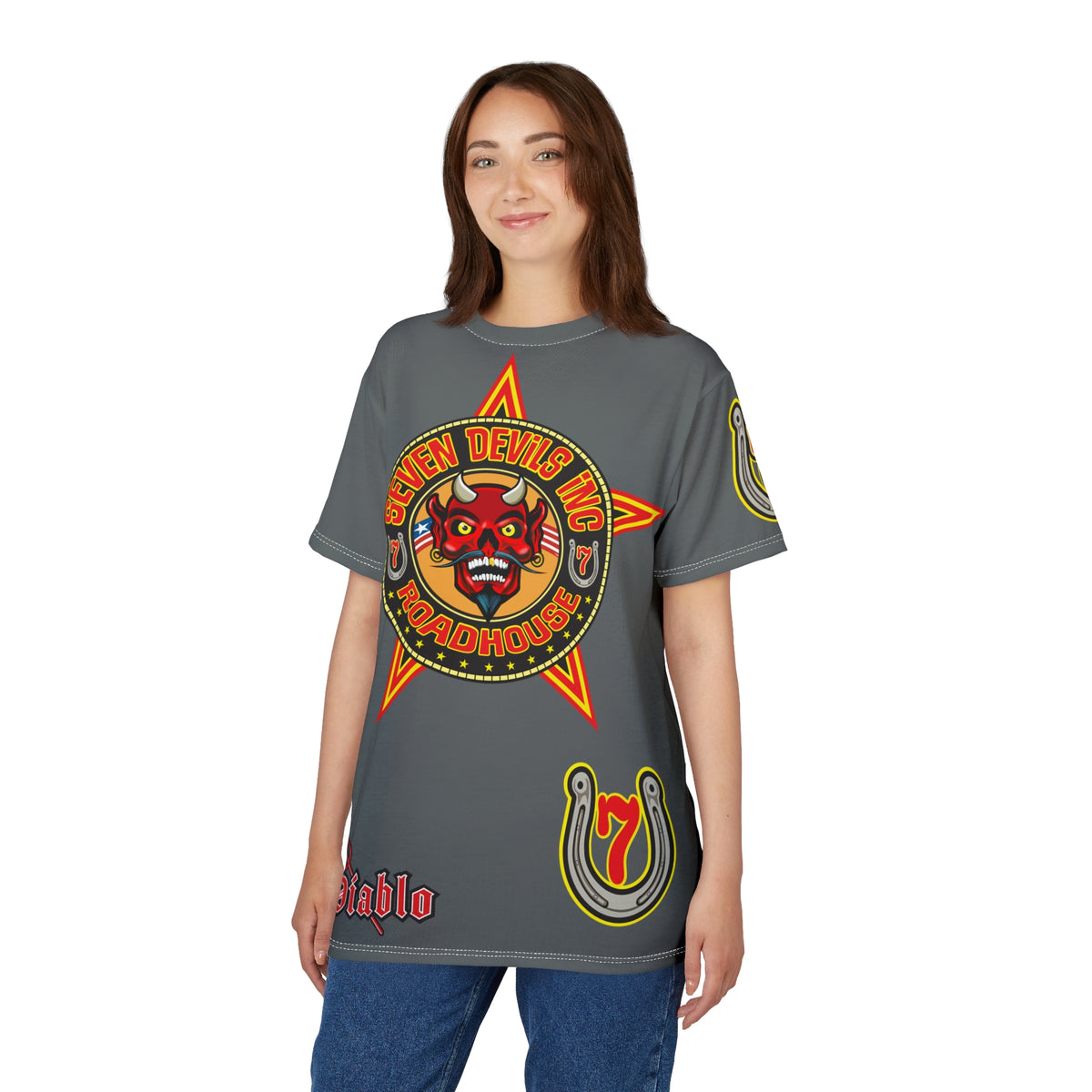 Seven Devils Inc. Roadhouse Graphic Tee - Motorcycle Custom Riding Super Tee