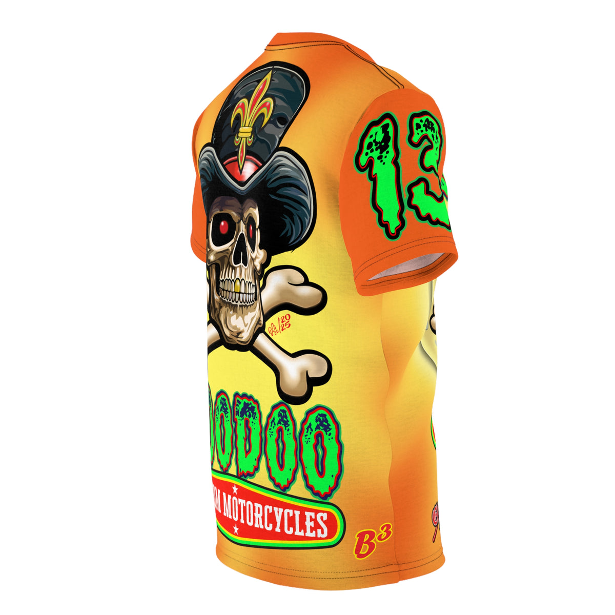 VooDoo Customs Angry Orange Tie Dye Yelo Blast HiViz Super Tee