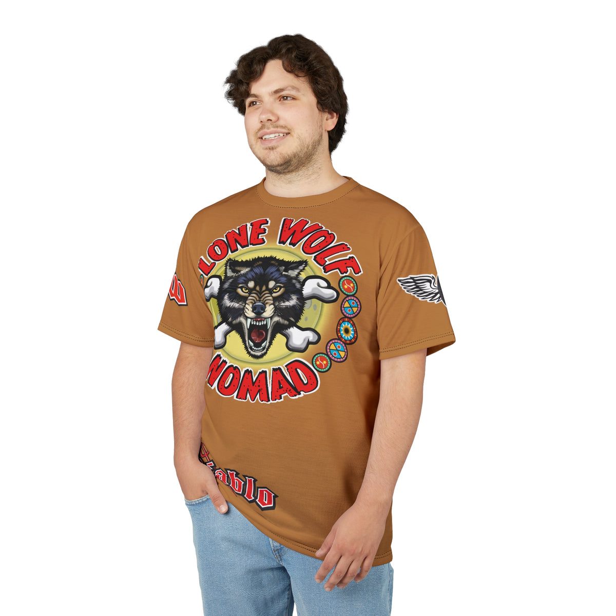 Lone Wolf Nomad HiViz Super Tee - For The Independent No Club Bikers For Life