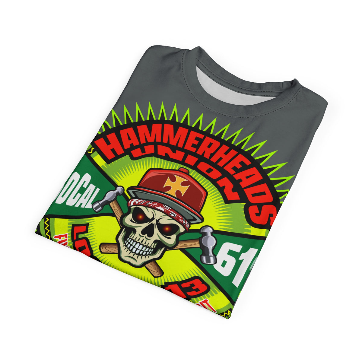 Hammerheads Union Local 13 - Custom Motorcycle Riding Tee Shirt _ Super Comfort and Fit