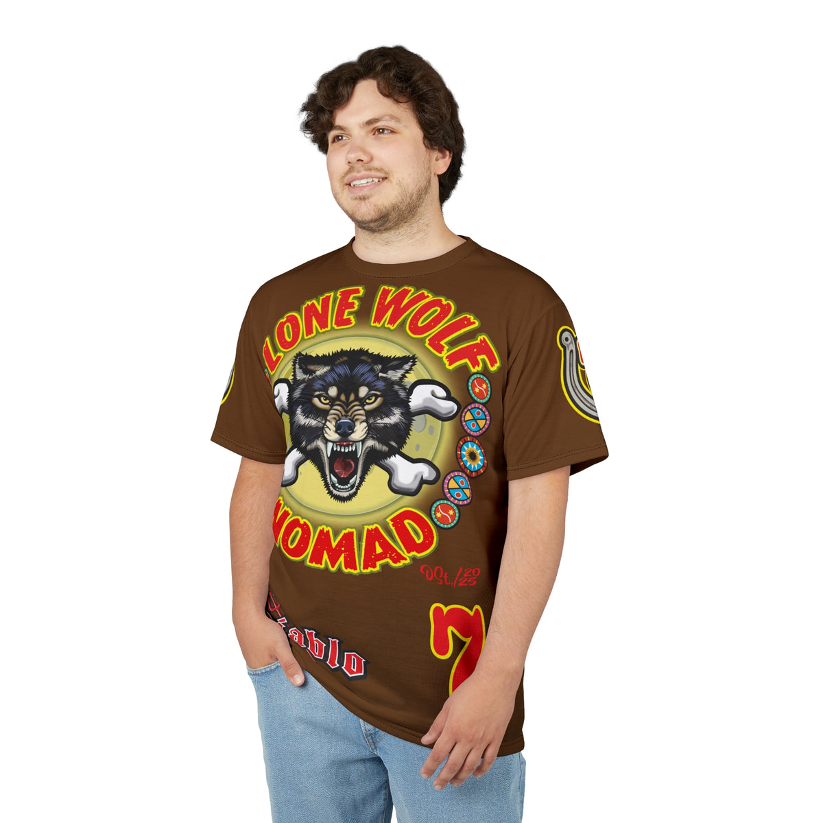Lone Wolf Nomad HiViz Super Tee - Special Design for Independent No Club Riders