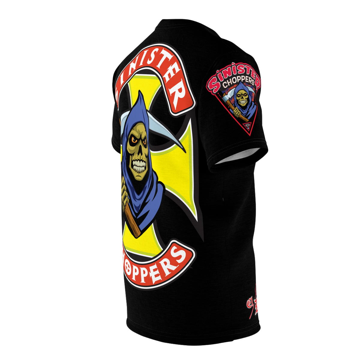 Sinister Choppers Reaper HiViz, High Performance Motorcycle Riding Tee Shirt