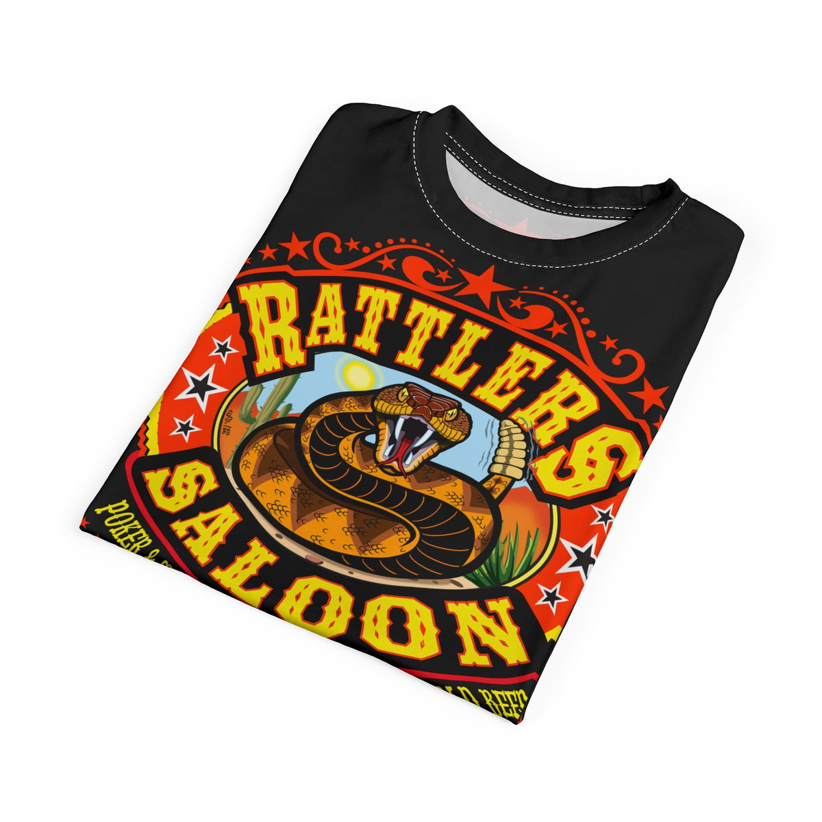 Rattlers Saloon SUPER RIDING TEE — Vintage Biker Route 66 Graphic t-Shirt