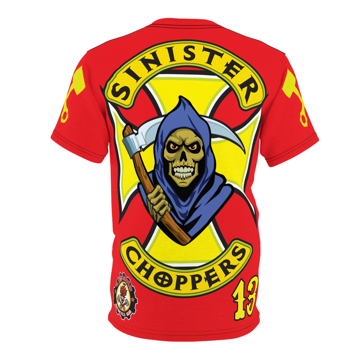 Sinister Choppers HiViz Custom Motorcycles Reaper Super Tee - High Performance Riding Wear