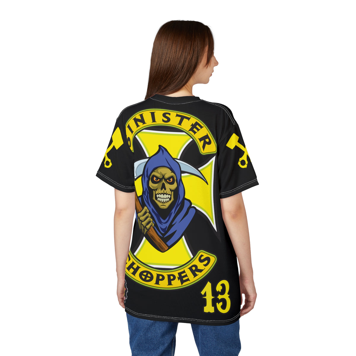 Sinister Choppers HiViz Custom Motorcycles Reaper Super Tee - High Performance Riding Wear