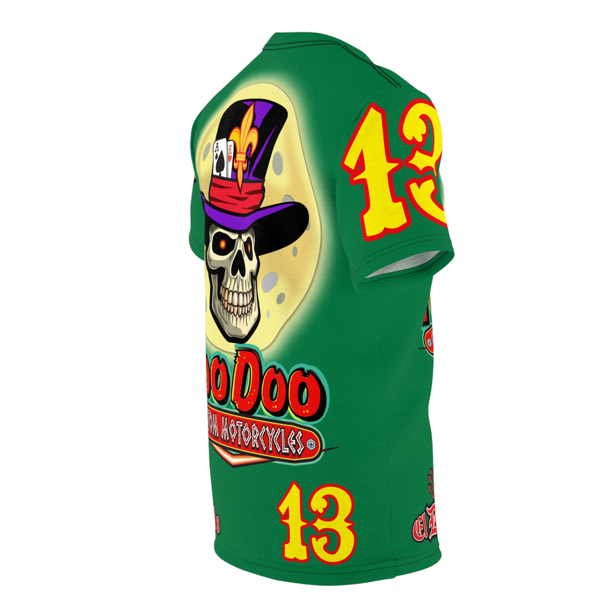 VooDoo Custom Motorcycles HiViz Unisex Graphic Biker Tee