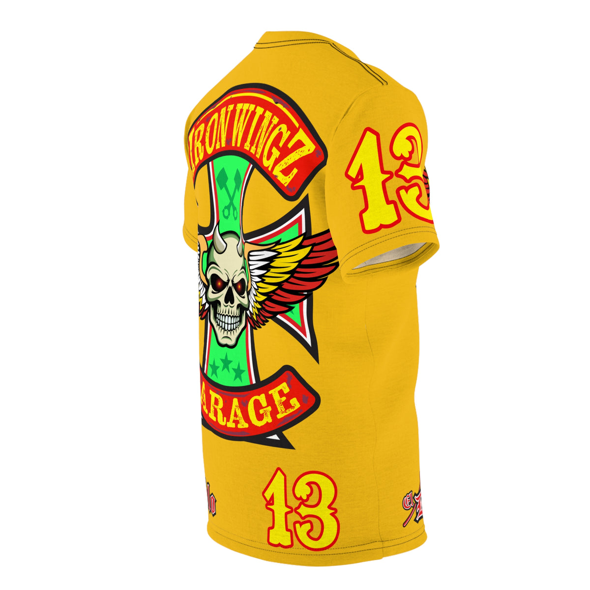 Iron Wingz Garage HiViz Super T - Hardcore Motorcycle Riders Cut