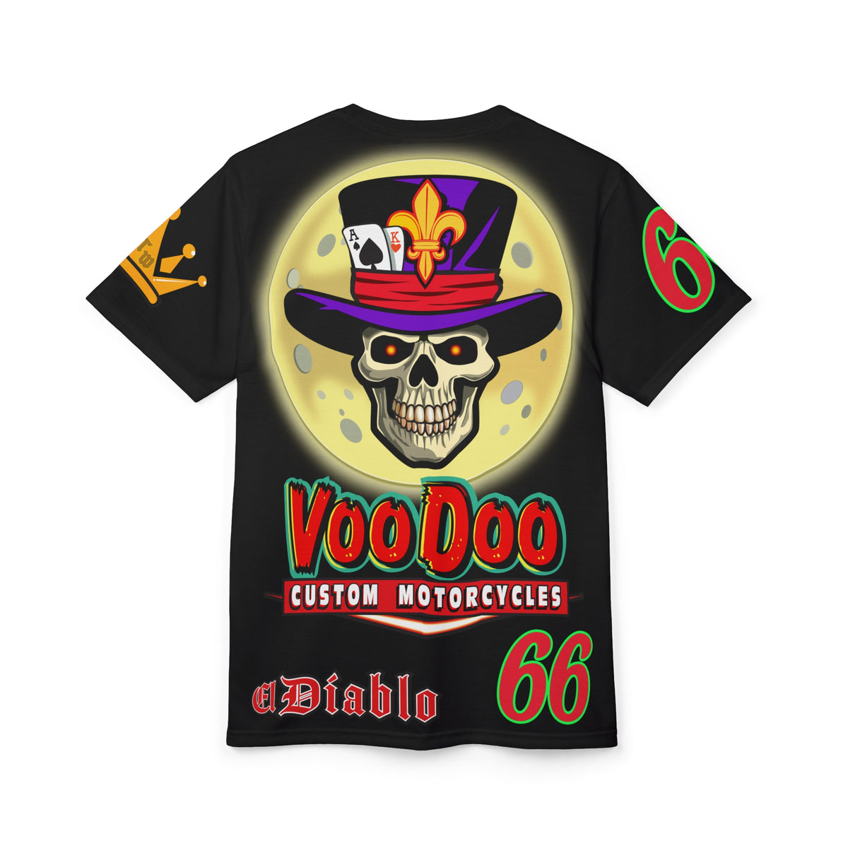 VooDoo Custom Motorcycles Spectacular Unisex Super Tee - Doctor Lune