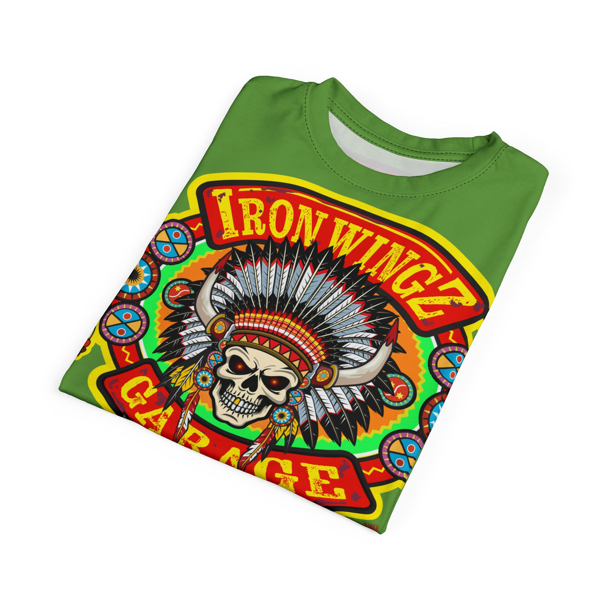 Iron Wingz Garage HiViZ Motorcycle Rider Super Tee