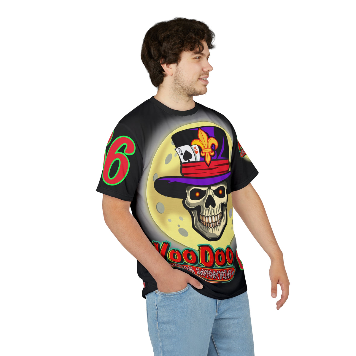 Voodoo Skull Unisex Tee - Custom Motorcycles Graphic T-Shirt