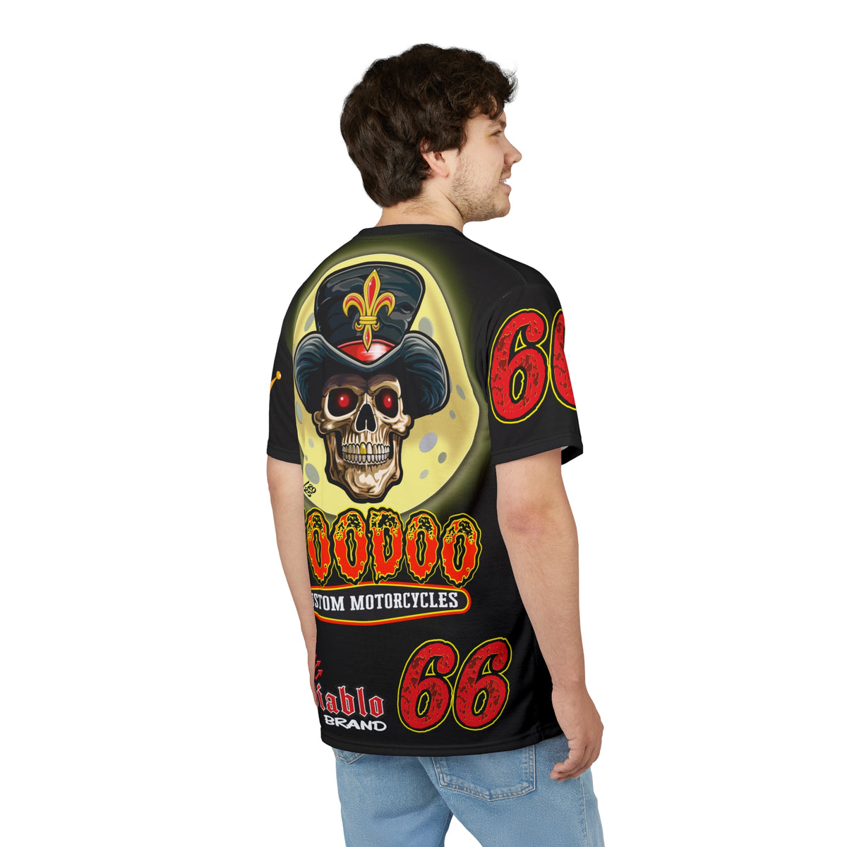 VooDoo Custom Motorcycles  Route 66 Unisex Super Tee - High Performance Riding Gear