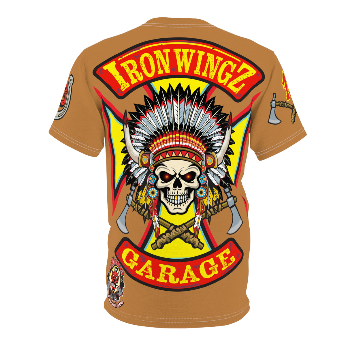 Iron Wingz Garage HiViZ Motorcycle Rider Super Tee